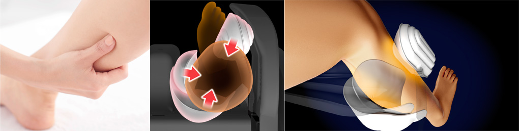 Panasonic EP-MAK1 Massage Chair Compression Examples
